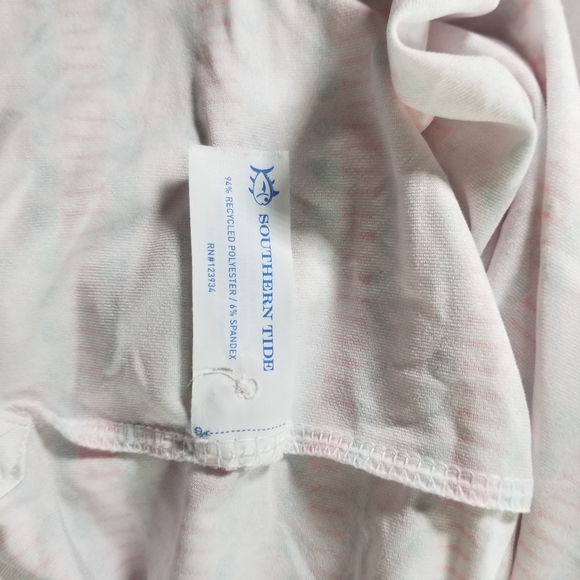 Southern Tide Performance Polo Shirt Mens Medium M Golf Stretch Loud - Picture 7 of 11